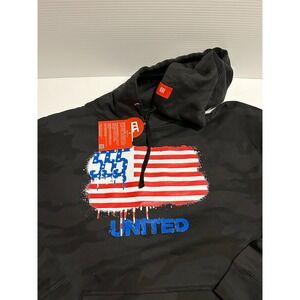 Triple Nikel Streetwear United USA Flag Graphic Logo Unisex Hoodie Size Medium